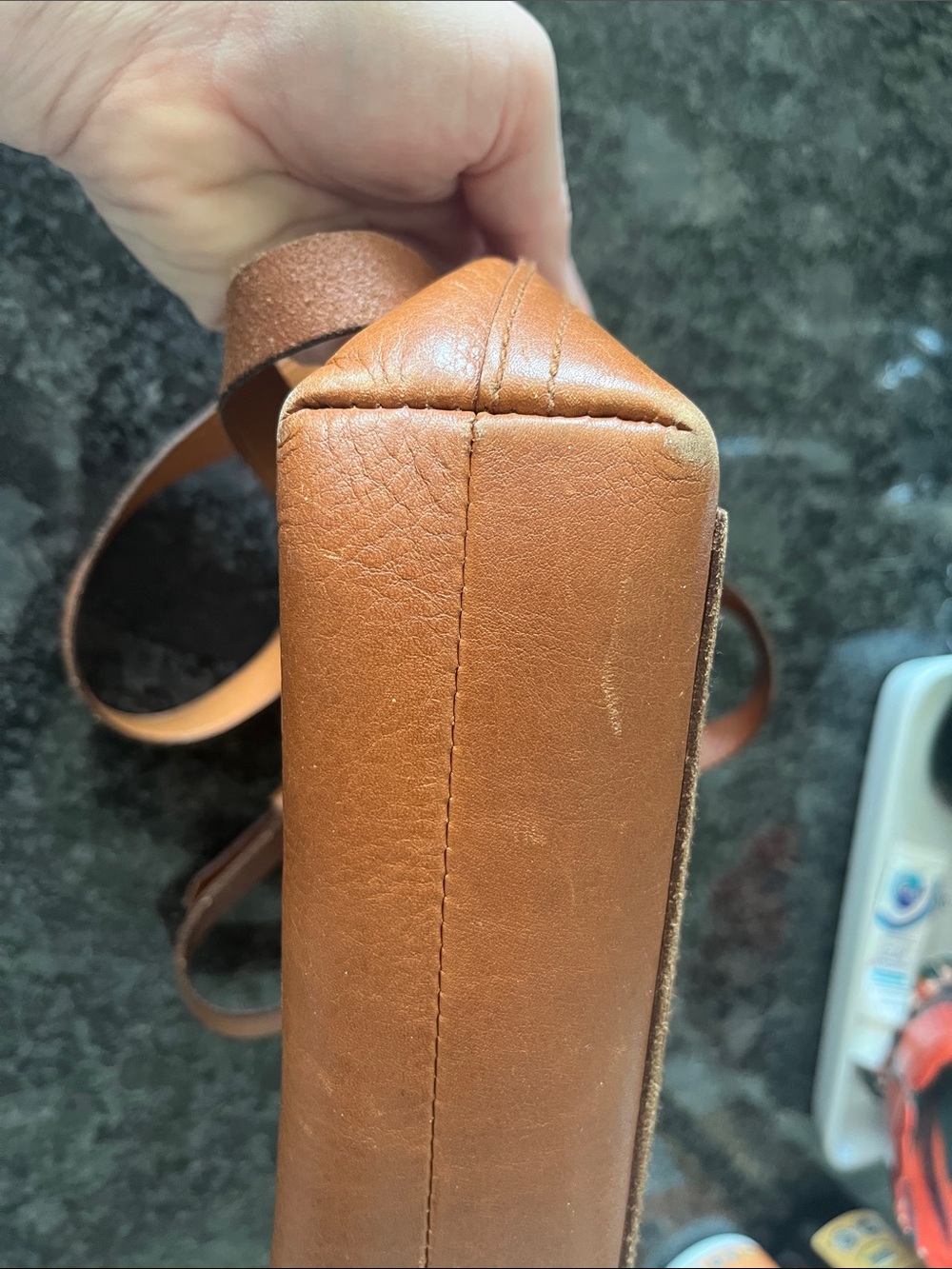 Madewell Small Transport Crossbody Bag Brown Leather Boho Chic Adjustable Strap - Picture 6 of 10